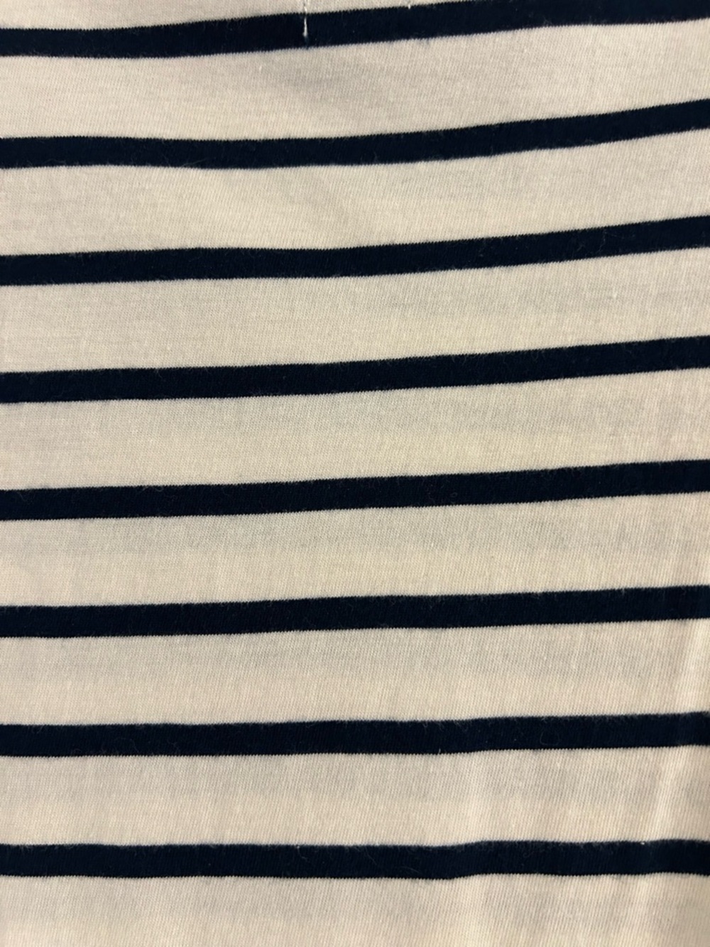 J. Crew Men’s Cream Crewneck T-Shirt with Navy Stripes - Picture 6 of 6